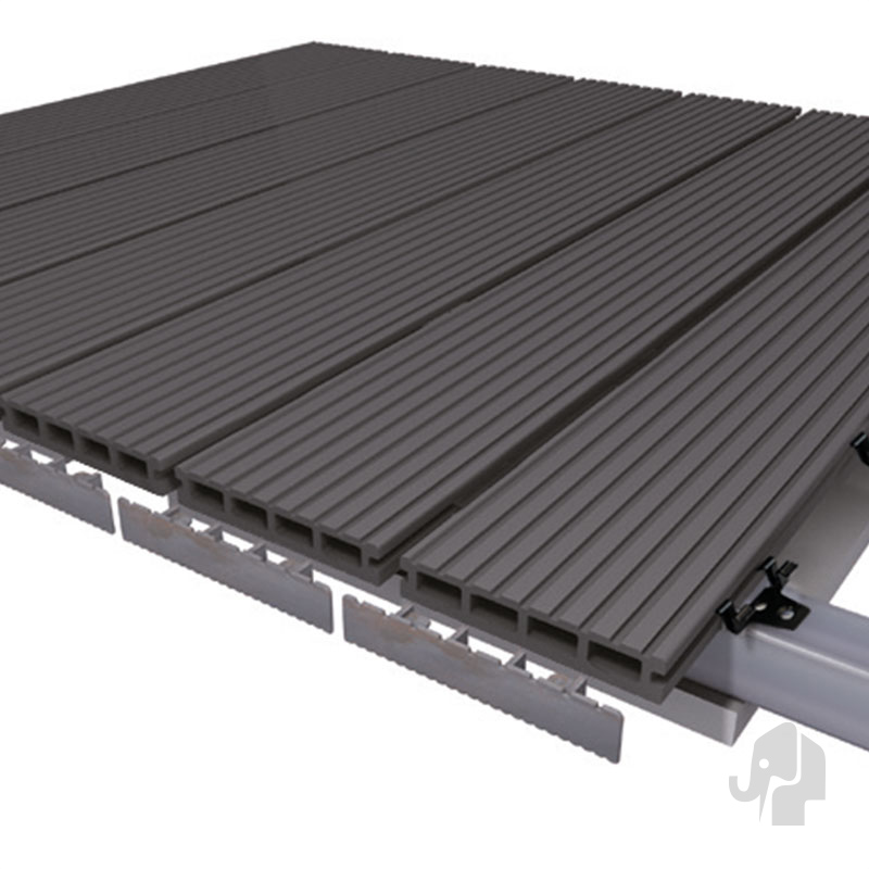 DuoWood Composiet Vlonderplank Hol Lava Vlak - Groeven 25x146mm